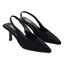 Women's Slingback Kitten Heel Sandals With 3 Inches, Pointed Toe Design, Elegant Footwear, Slip On Style, Formal Occasion Wear