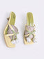 The Kick Exchange Aura Floral Bow Kitten Heels for Women
