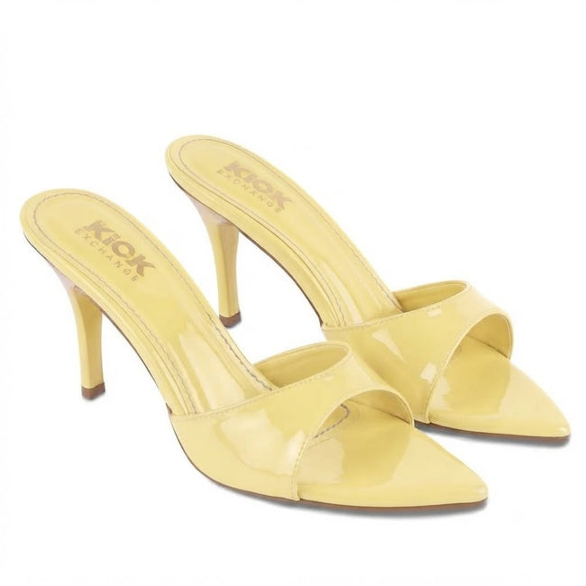The Kick Exchange Glossy Pointed Toe Stiletto High Heels for Women Hover Image