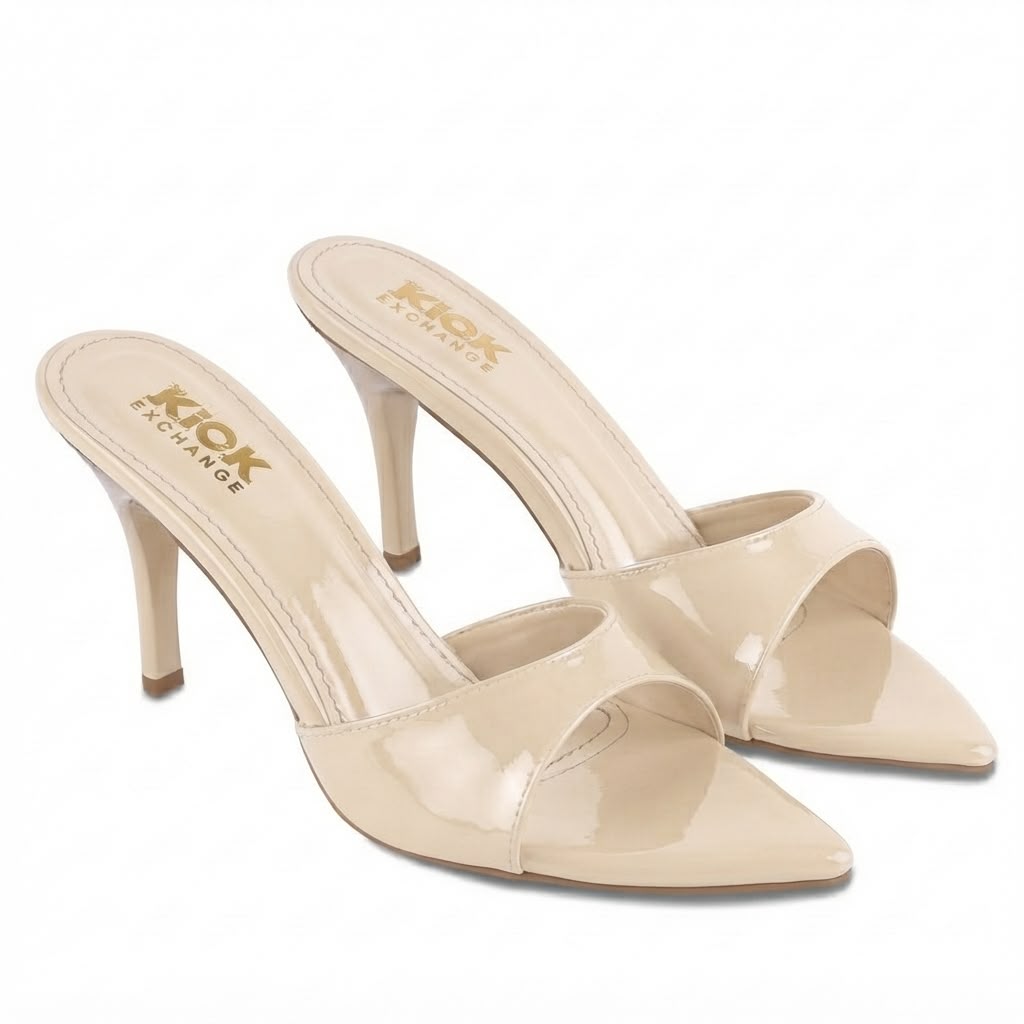 The Kick Exchange Glossy Pointed Toe Stiletto High Heels for Women